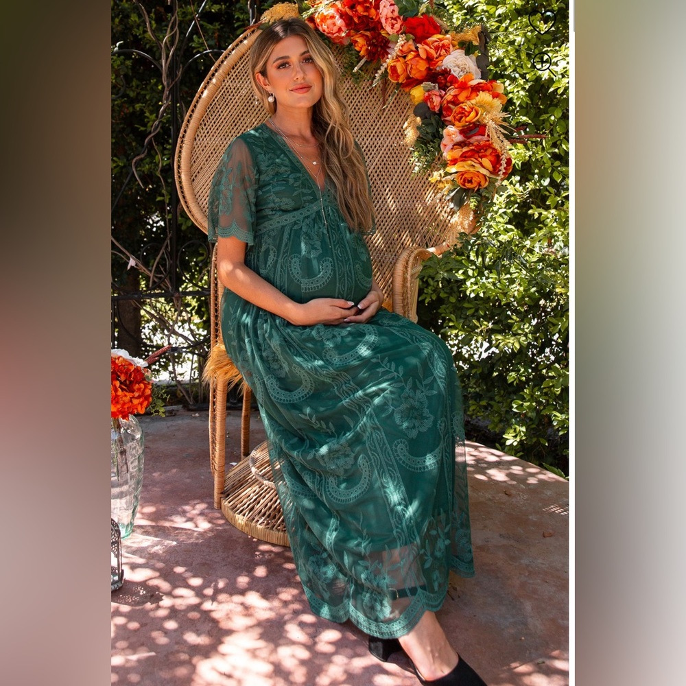 Pink Blush Maternity Dress